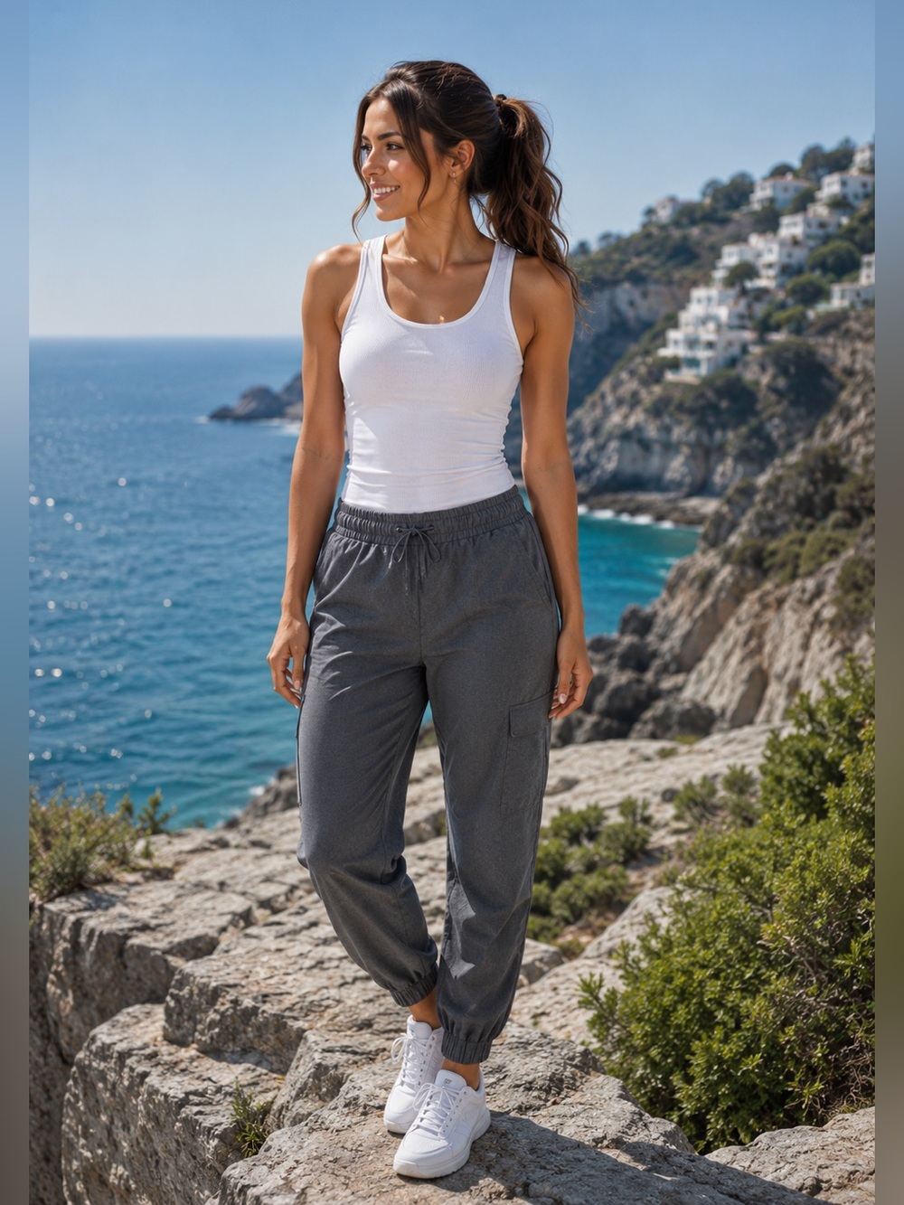 Hanes Gray Comfort Fit Track Pants - Picture 9 of 9